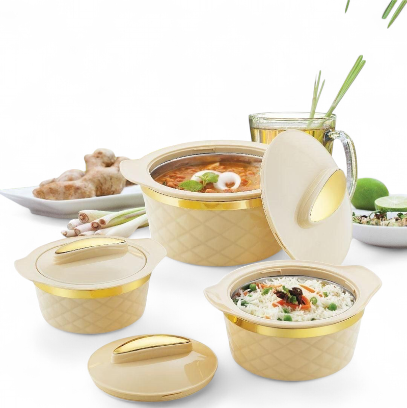 Jumbo insulated hot pots | Signature 3pc Hot pot 6Ltrs/9Ltrs/13Ltrs