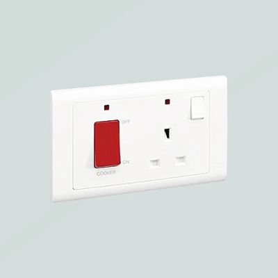 Safelite 45A DP Switch +13A SC with Neon SFL0020SS