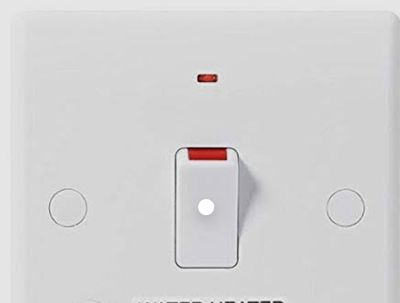 Safelite 20W water heater switch Neon SFL0013SS