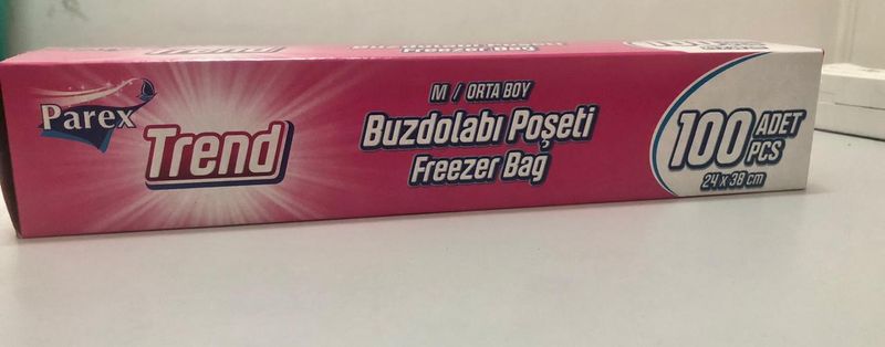 parex Trend Frezer bags 100pcs 24x38cm for fridge and freezers