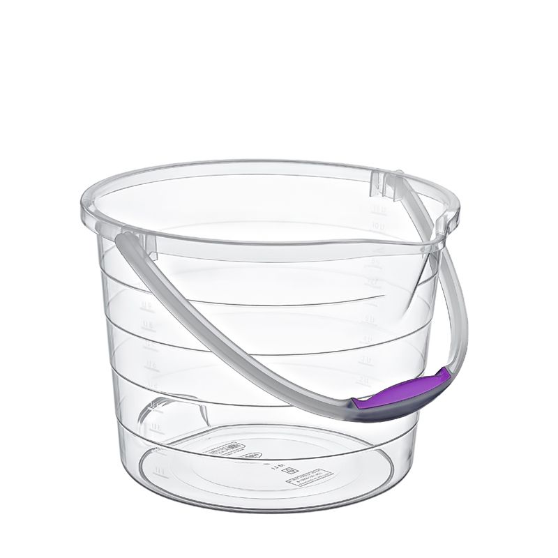 Hobby Life Clear stepped Bucket with sprout 13Ltrs 33 x 24 (h) cm #08 1195
