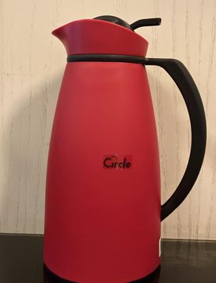 Vacuum Flask 1 litre Circle Brand Matt Finish with Push Button