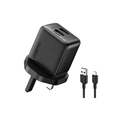 oraimo PowerCube 12 Sleek 12W Wall Charger Kit 1111U+C3