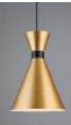 ILLUMATT ILM E27 Gold Pendant Light - 200x300mm Elegant Hanging Lamp LJ-KY-PDL-043-GD