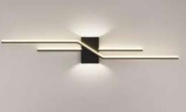 ILLUMATT ILM.LBT 24W LED Black Ceiling/Wall Light - 3K Warm White ILM1155LF