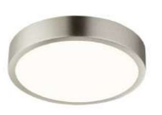 Globo 15W Round Dimmable LED Ceiling Light in Matte Nickel 12366-15