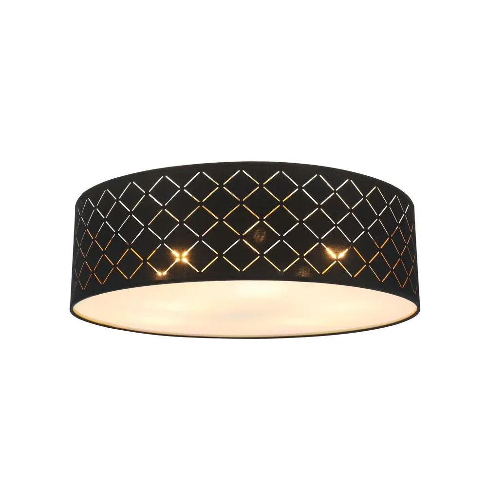 Flush mount Globo Lighting CLARKE metal nickel E27 6 lamps 15229D6 from Austria