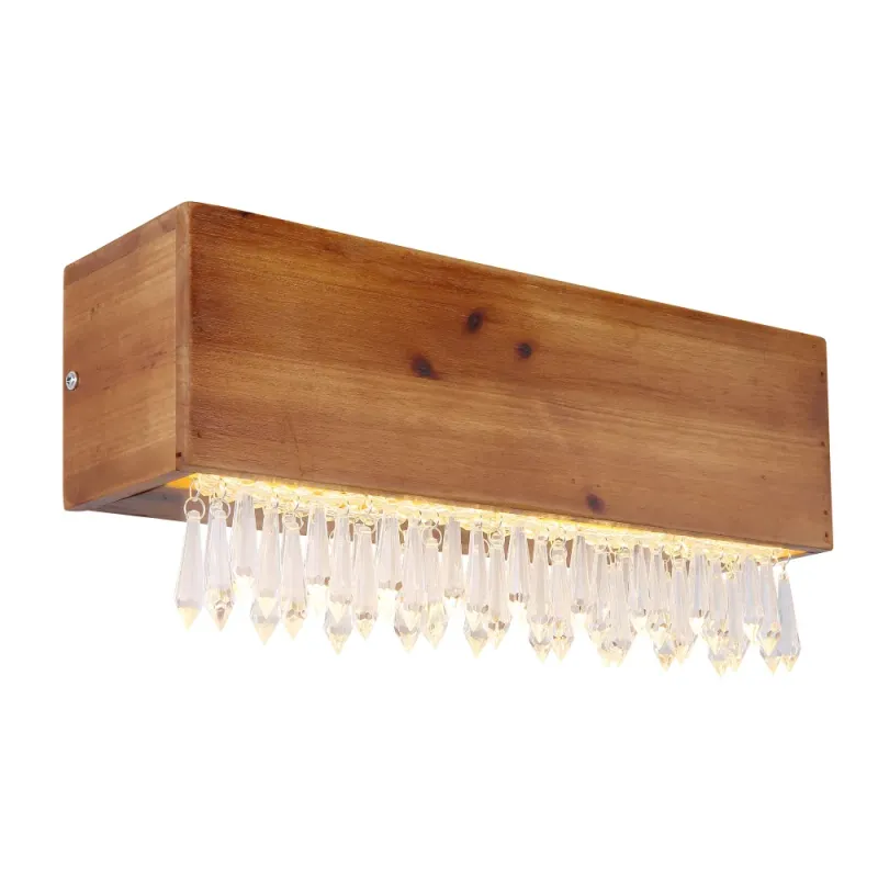 Globo EDELTRAUD Wall Light LED black, 1-light source 15554W Handcrafted from Austria