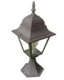 Illumat ILM1358LF Newark Aluminium 4 Panel Pillar Light Black