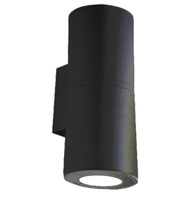 Fumagalli Franca 90 2L Black Clear Up/Down Wall Light (347.003.000.AUX.U2K)
