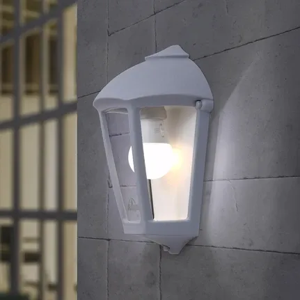 Fumagalli FMG.FABIO SMART PACK Grey Opal E27 Flush Wall Light Lantern Bulkhead