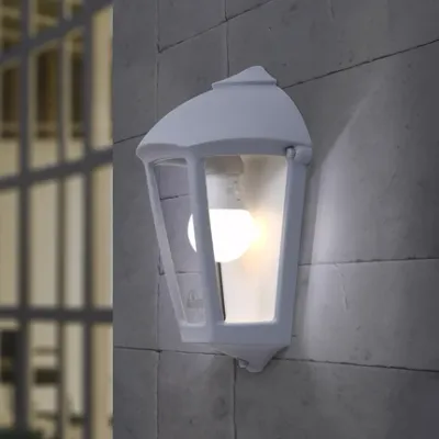 Fumagalli FMG.FABIO SMART PACK Grey Opal E27 Flush Wall Light Lantern Bulkhead