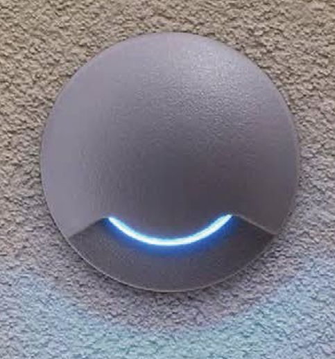 Fumagalli Aldo Round Black Frosted G9 LED Inground Light 1L1.000.000.AXZ1R