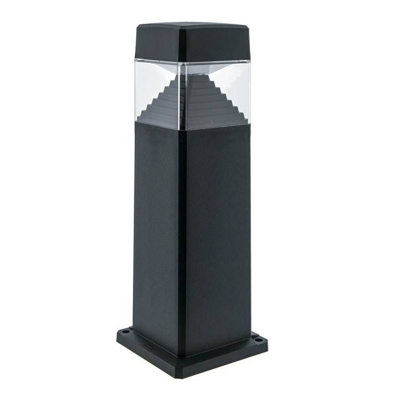 Fumagalli Ester 500 Black Clear GX53 10W CCT LED Short Bollard Light DS1.563.000.AXD1K