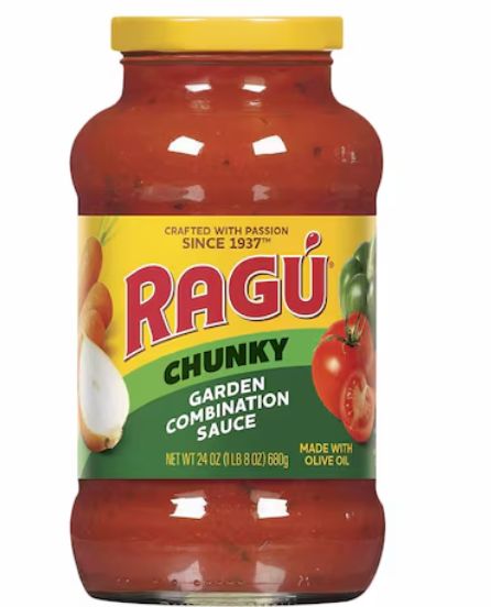Ragu Chunky Garden Combination Sauce 680g