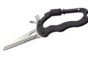 Boleefun 5-in-1 Stainless Steel &amp; Aluminum Handle Carabiner Tool