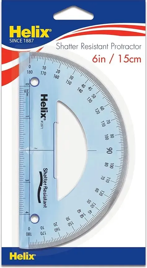 Helix L07010 - Protractor 6&quot;/180 Degree