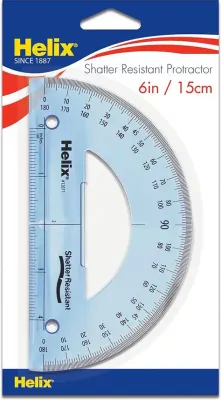 Helix L07010 - Protractor 6&quot;/180 Degree
