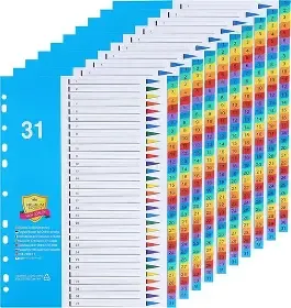 ESS File dividers 1-31  061088F