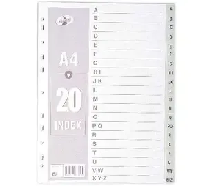 ESS File dividers A-Z 061084F