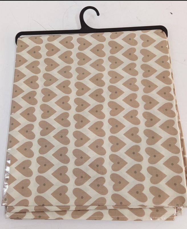 ESS PVC waterproof Table Cloth Beige Hearts 135X240CM TA-8C