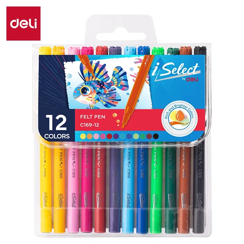 Deli-EC169-12 Felt Pens