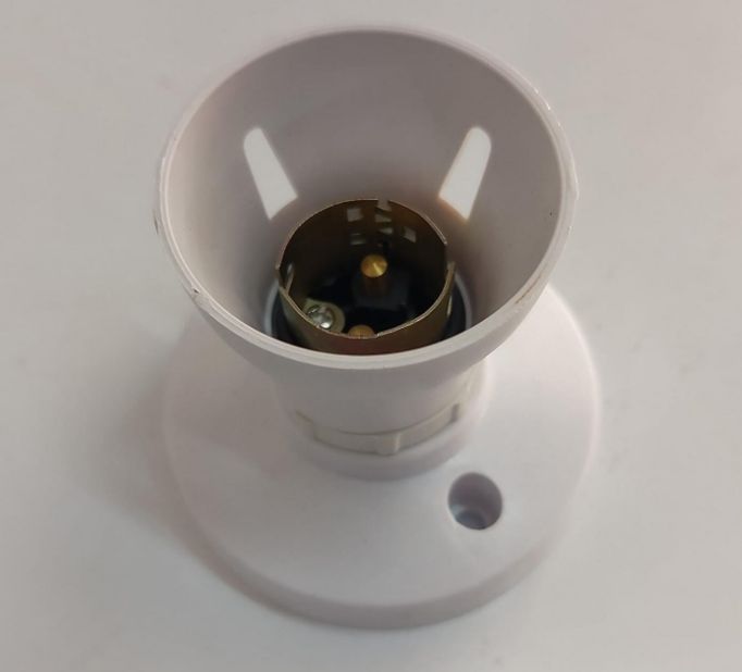 Safelight Straight Lamp Holder B22 SFL0055AC