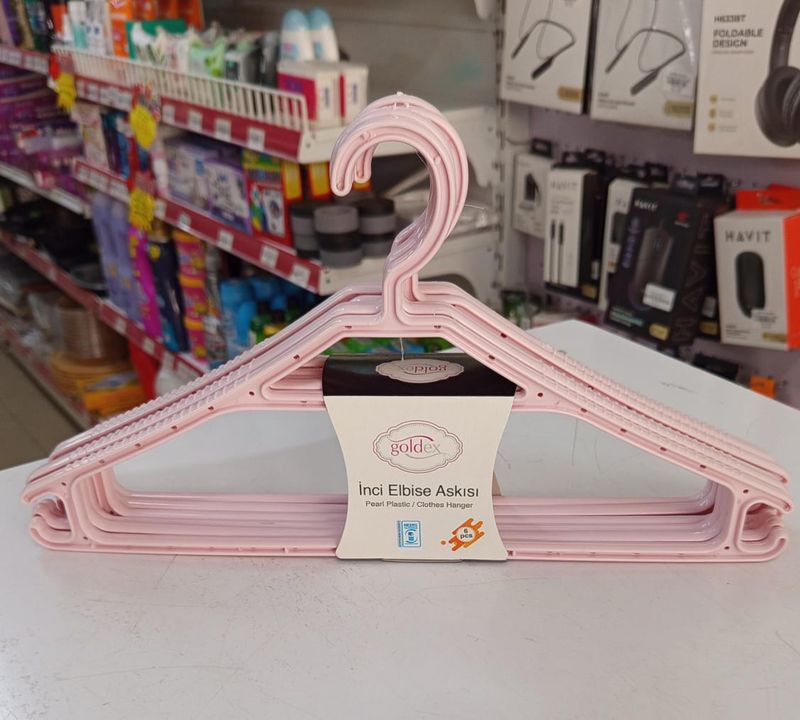 Goldex clothes hungers 6pack #290289