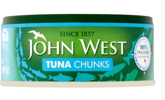 John West Tuna Chunks In Brine 145G - Canned Fish