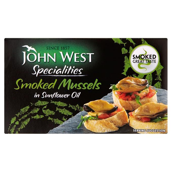 John West Smoked Mussels in Sunflower Oil (85g)
