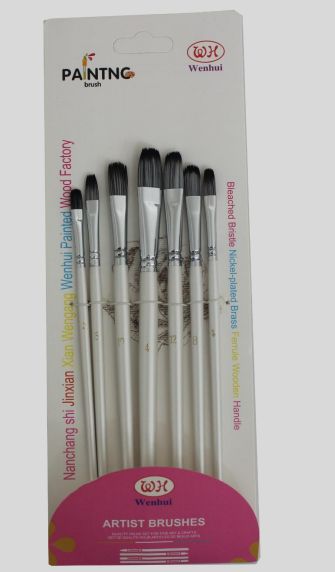 WENHUI PAINT BRUSH DK930 7 PCS  SET BLACK/WHITE ARTPRO