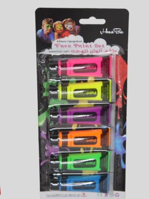 FACE PAINT GLOW SET HB606-6 (6 COL) ARTPRO