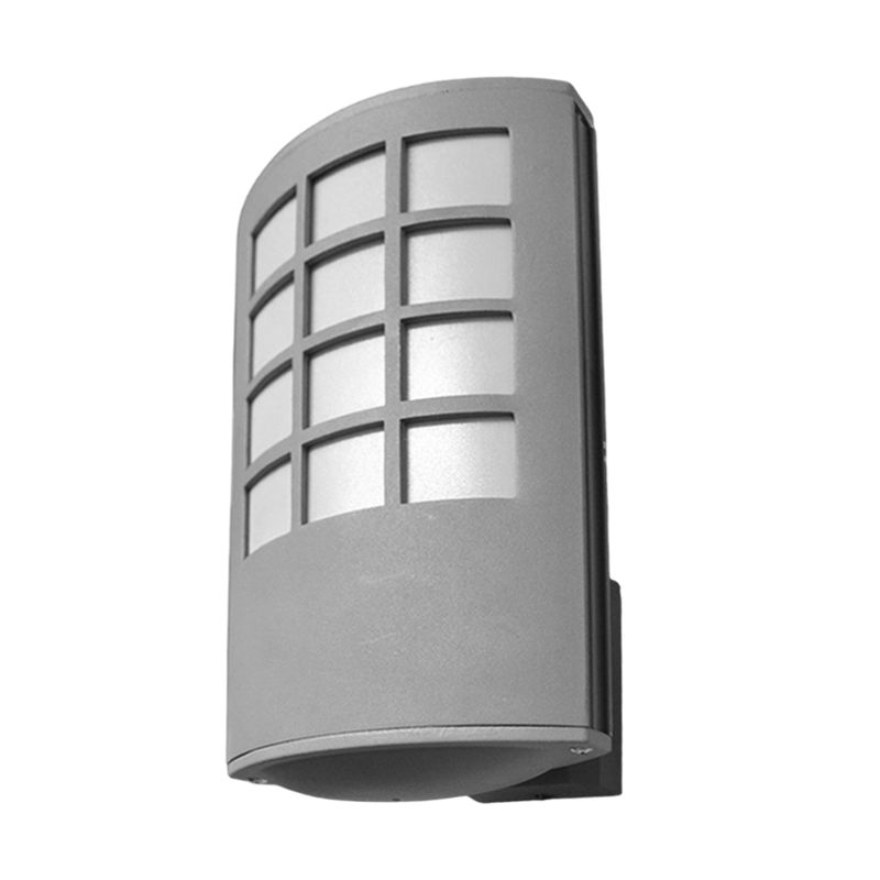 WALL LIGHT DIE CAST ALUMINIUM OPAL PCS DIFFUSER. GREY FINISH 6088W-FN