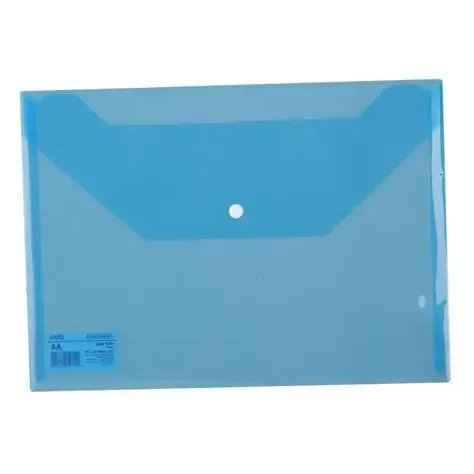 DELI F10432 AURORA MY CLEAR BAG A4-TRANSLUSCENT BLUE