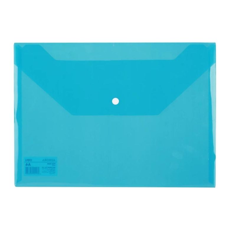 DELI F10472 AURORA MY CLEAR BAG A4-TRANSLUSCENT AQUA