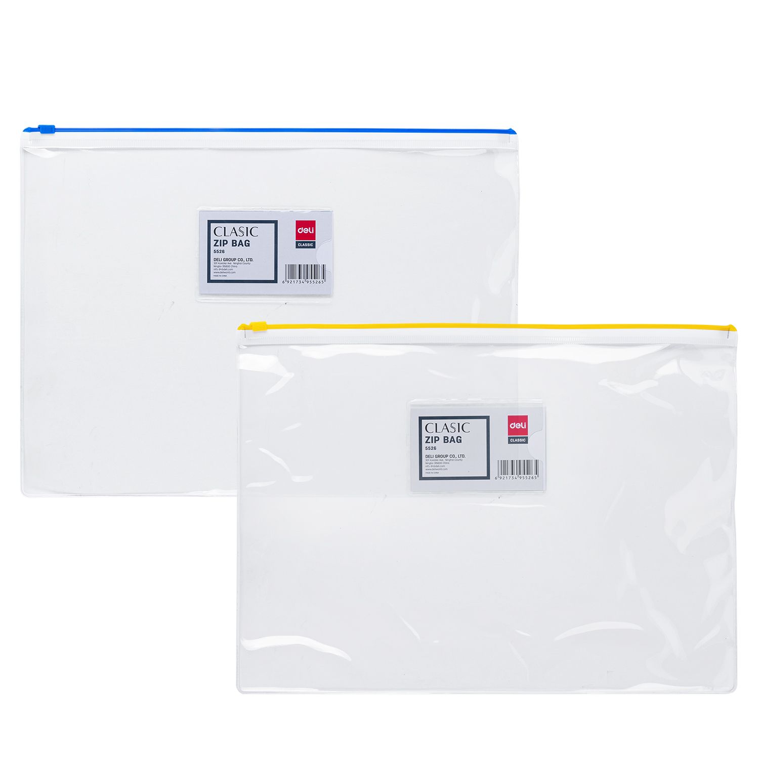 DELI E5526 0.17MM ZIP BAG A4:
