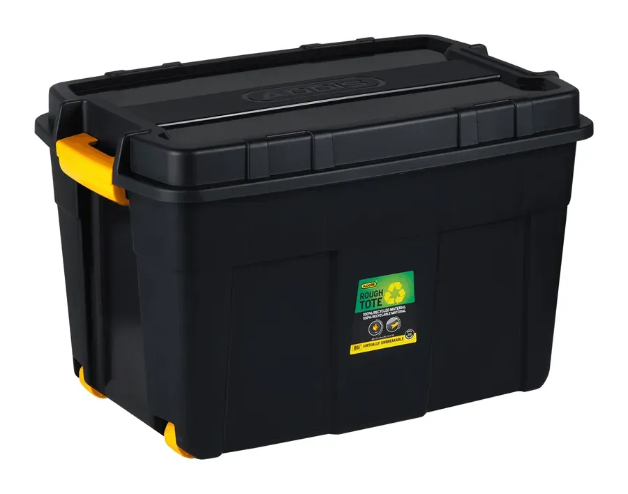 ADDIS Roughtote 85L Storage Container with Wheels &amp; Clips