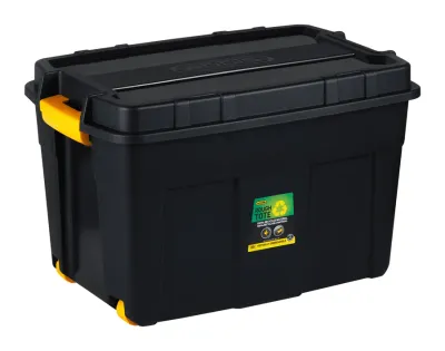 ADDIS Roughtote 85L Storage Container with Wheels &amp; Clips