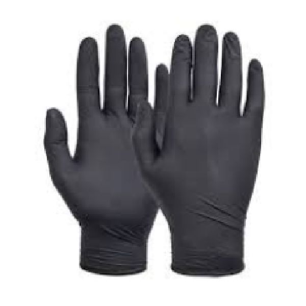 Disposable black Nitrile Gloves powder Free food grade gloves 100pcs in a box size Medium #Dispnitglvblk-m