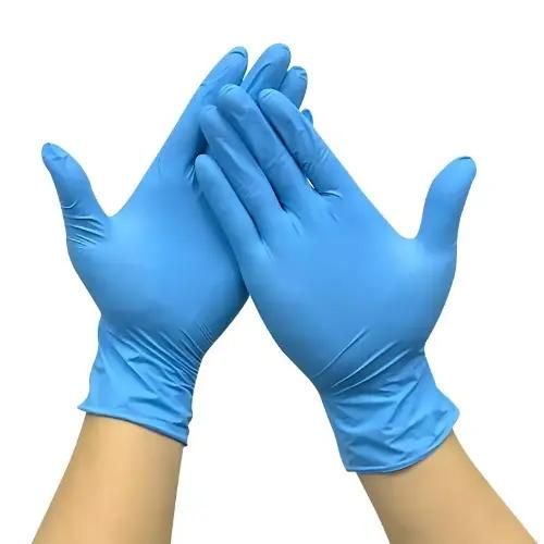 Disposable Gloves Synthetic vinyl/ Nitrile Blend Medium medical examination Gloves - powder Free  100pcs #NITRILE-MPF/SPF/LPF