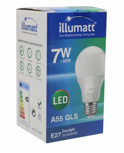 illumatt M029Gl Led Bulb 7W White E27 ILM0020LA-WM