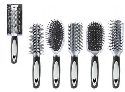 PMS hair brush silver/black