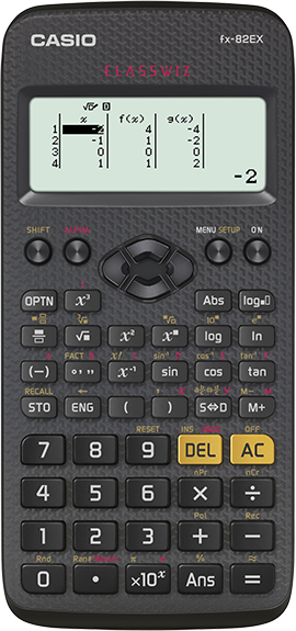 FX-82CW Casio Calculator Scientific 10+2 Digits