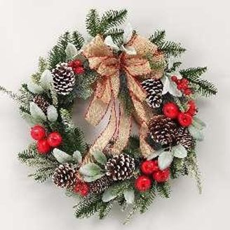 Wreath 50Cm Christmas Decoration wreath #SY1688-22037