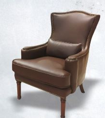 ANKO Sherpa Fabric Accent Chair/Armchair (Brown)