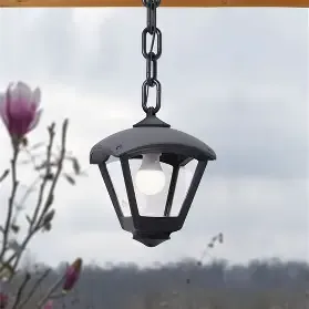 FUMAGALLI FMG.SICAR/DARIO Black Clear E27 Outdoor Hanging Lantern T24.125.000.AXE27