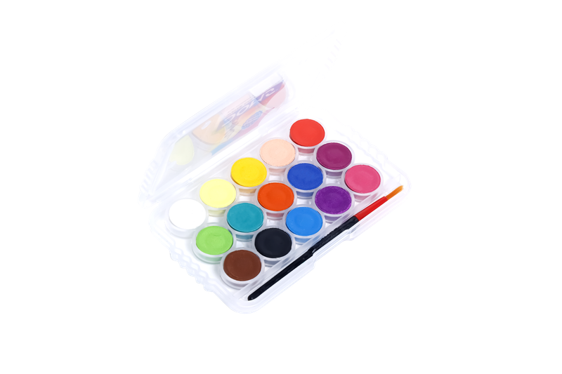 DOMS Mini Water Colour Cakes (15 mm) - 15 Shades - 7939