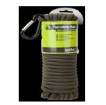 Summit Utility Rope with Carabiner - 15m x 9mm, Green