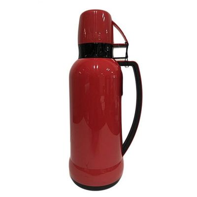 Thermos Flask Glass vacuum insulated Flask 1.0L #38-100 Red