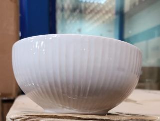 AAH 6 Inch Relief Bowl No.20  NAVA White, Grey